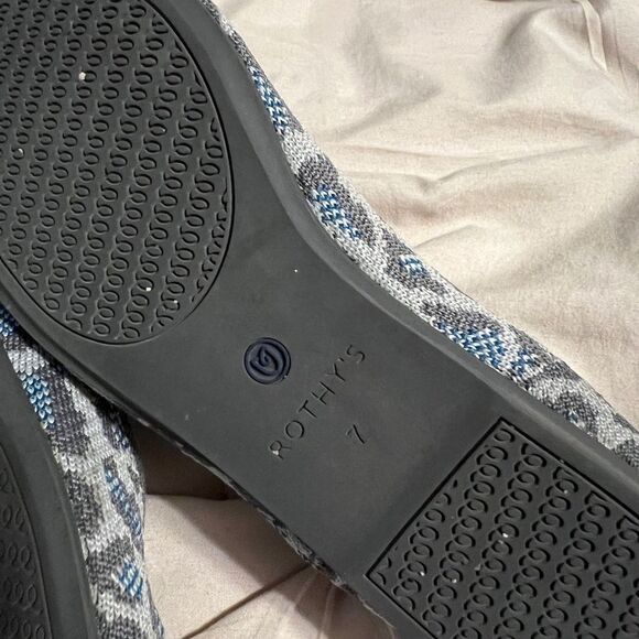 Rothy's Women's Leopard Print Flats - Gray and Blue - Picture 6 of 6